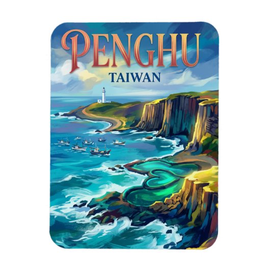 Magnet Flexible Îles Penghu Taïwan (Vertical)