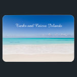 Magnet Flexible Îles Turques et Caïques<br><div class="desc">Superbe plage de sable blanc et ciel bleu sur les îles Turks et Caicos.</div>