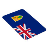 Magnet Flexible Îles Turques et Caïques - Drapeau - (Côté Droit)