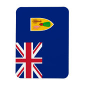 Magnet Flexible Îles Turques et Caïques - Drapeau - (Vertical)