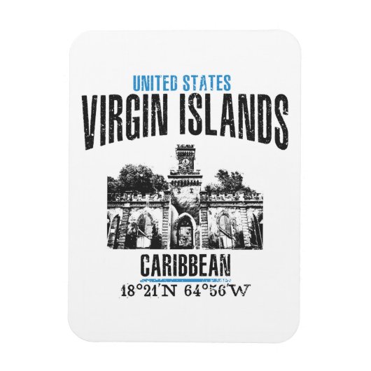 Magnet Flexible Îles Vierges (Vertical)