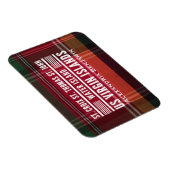 Magnet Flexible Îles Vierges USVI Caraïbes Madras Personnaliser (Côté Droit)