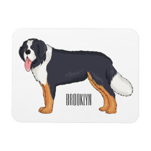 Magnet Flexible Illustration bernoise d'un chien de montagne