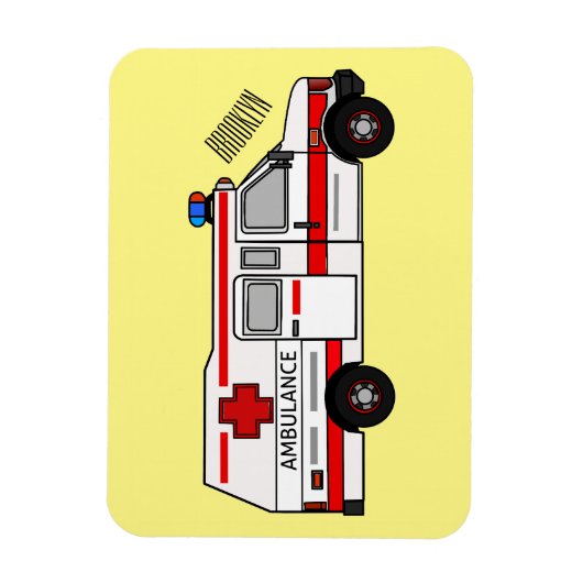 Magnet Flexible Illustration d'ambulance (Vertical)