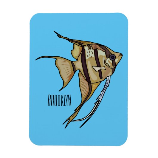 Magnet Flexible Illustration d'angelfish (Vertical)