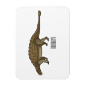 Magnet Flexible Illustration d'Ankylosaurus (Vertical)