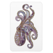 Magnet Flexible Illustration d'art de pieuvre perlée élégante (Vertical)