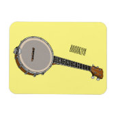 Magnet Flexible Illustration de Banjo (Horizontal)
