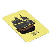 Magnet Flexible Illustration de bateau pirate (Côté Droit)