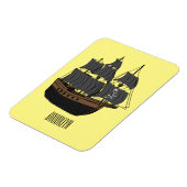 Magnet Flexible Illustration de bateau pirate (Côté Gauche)