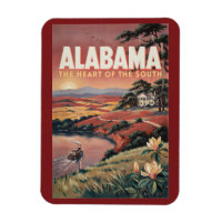 Illustration de bateau sur la rivière Alabama Art