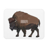 Magnet Flexible Illustration de bison (Horizontal)
