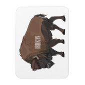 Magnet Flexible Illustration de bison (Vertical)