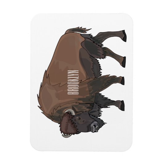 Magnet Flexible Illustration de bison (Vertical)