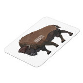Magnet Flexible Illustration de bison (Côté Gauche)