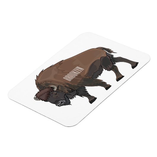 Magnet Flexible Illustration de bison (Côté Gauche)