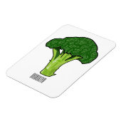 Magnet Flexible Illustration de Broccoli (Côté Gauche)