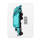 Magnet Flexible Illustration de camion à ordures (Vertical)