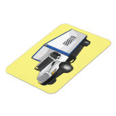 Magnet Flexible Illustration de camion boîte de dessin animé (Côté Gauche)