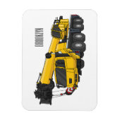 Magnet Flexible Illustration de camion de grue (Vertical)