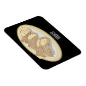 Magnet Flexible Illustration de Cannoli (Côté Droit)