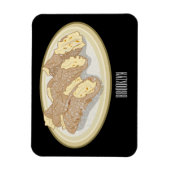 Magnet Flexible Illustration de Cannoli (Vertical)