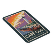 Magnet Flexible Illustration de Cape Cod Massachusetts Art de voya (Côté Droit)