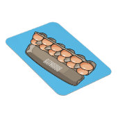 Magnet Flexible Illustration de carton d'oeufs (Côté Droit)