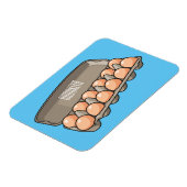 Magnet Flexible Illustration de carton d'oeufs (Côté Gauche)