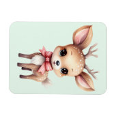 Magnet Flexible Illustration de cartoon de bébé cerf mignon (Horizontal)