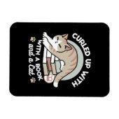 Magnet Flexible Illustration de chat Lover - Curled Up & Cosy (Horizontal)