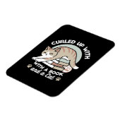Magnet Flexible Illustration de chat Lover - Curled Up & Cosy (Côté Gauche)