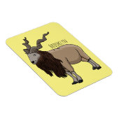 Magnet Flexible Illustration de chèvre de Markhor (Côté Droit)