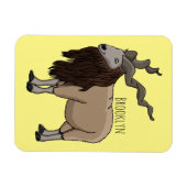 Magnet Flexible Illustration de chèvre de Markhor (Horizontal)