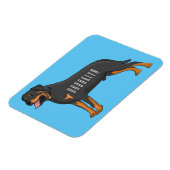 Magnet Flexible Illustration de chien Rottweiler (Côté Gauche)