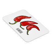 Magnet Flexible Illustration de chili (Côté Droit)