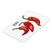 Magnet Flexible Illustration de chili (Côté Gauche)