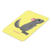 Magnet Flexible Illustration de chinchilla gris mignon (Côté Gauche)