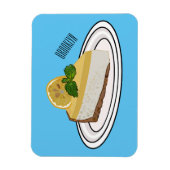 Magnet Flexible Illustration de citron cheesecake (Vertical)
