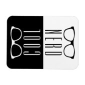 Magnet Flexible Illustration de contraste des verres Nerd cool (Horizontal)