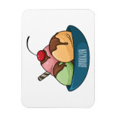 Magnet Flexible Illustration de crème glacée (Vertical)