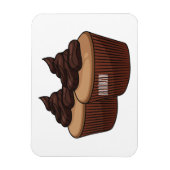 Magnet Flexible Illustration de Cupcake (Vertical)