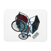 Magnet Flexible Illustration de cyclo-pousse (Horizontal)