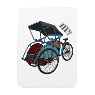 Magnet Flexible Illustration de cyclo-pousse