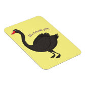 Magnet Flexible Illustration de cygne noir (Côté Droit)