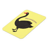 Magnet Flexible Illustration de cygne noir (Côté Gauche)