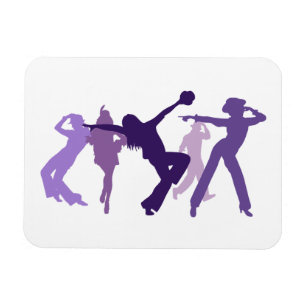 Magnet Flexible Illustration de danseurs de jazz