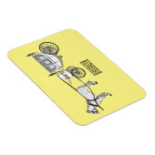 Magnet Flexible Illustration de dessin animé de cheval et de carro (Côté Droit)