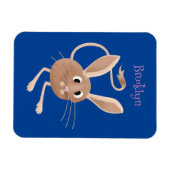 Magnet Flexible Illustration de dessin animé de jerboa aux longues (Horizontal)