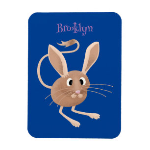 Magnet Flexible Illustration de dessin animé de jerboa aux longues